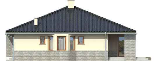 Flori II - Projekt domu Flori II - elewacja lewa