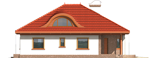 Marge G1 - Projekt domu Marga G1 - elewacja lewa