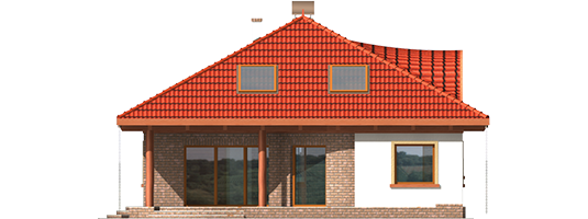 Marge G1 - Projekt domu Marga G1 - elewacja prawa