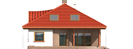 Marge G1 - Projekt domu Marga G1 - elewacja prawa