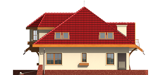 Ross G1 - Projekt domu Rozyna G1 - elewacja prawa