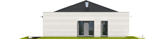 Marlon III G1 (white) - Projekt domu Marlon III G1 (biały) - elewacja lewa