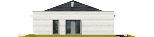 Marlon III G1 (white) - Projekt domu Marlon III G1 (biały) - elewacja lewa