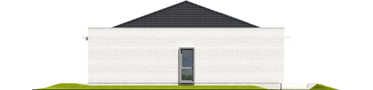 Marlon III G1 (white) - Projekt domu Marlon III G1 (biały) - elewacja prawa