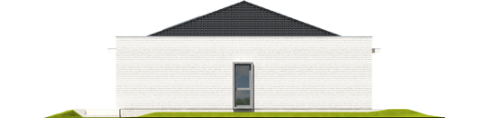 Marlon III G1 (white) - Projekt domu Marlon III G1 (biały) - elewacja prawa