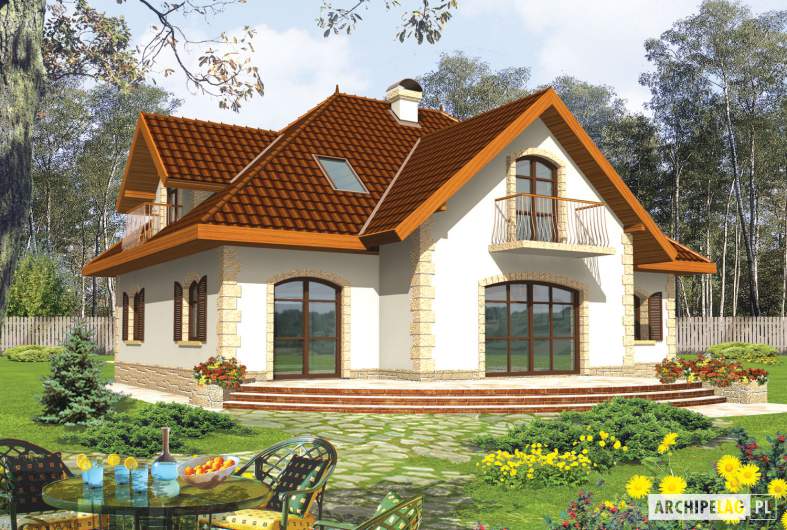 Projekt domu Marysia III G2 - wizualizacja ogrodowa