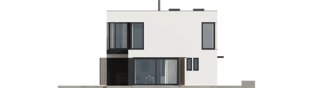 Projekt domu EX 2 soft - elewacja lewa