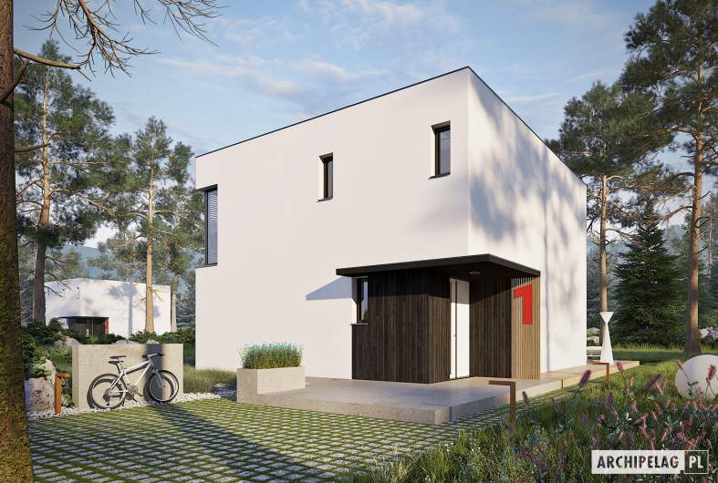 Projekt domu EX 2 soft - wizualizacja frontowa