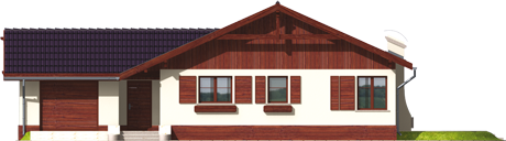 Romina G1 - Projekt domu Romina G1 - elewacja frontowa