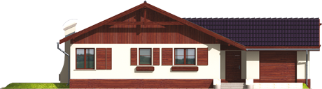 Romina G1 - Projekt domu Romina G1 - elewacja frontowa