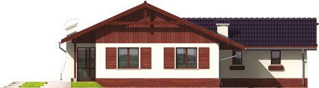 Romina G1 - Projekt domu Romina G1 - elewacja tylna