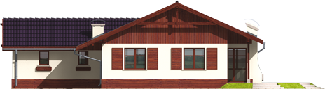 Romina G1 - Projekt domu Romina G1 - elewacja tylna