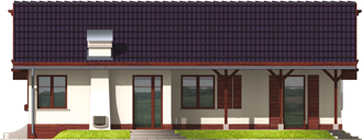 Romina G1 - Projekt domu Romina G1 - elewacja prawa