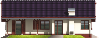 Romina G1 - Projekt domu Romina G1 - elewacja prawa