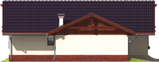 Romina G1 - Projekt domu Romina G1 - elewacja lewa