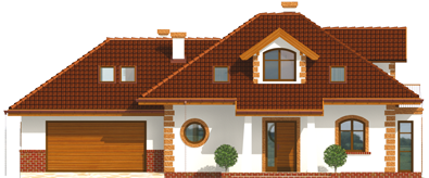 Iva G2 - Projekt domu Iwa G2 - elewacja frontowa