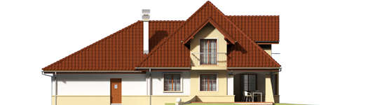 Henry G2 - Projekt domu Henry G2 - elewacja tylna