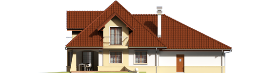 Henry G2 - Projekt domu Henry G2 - elewacja tylna