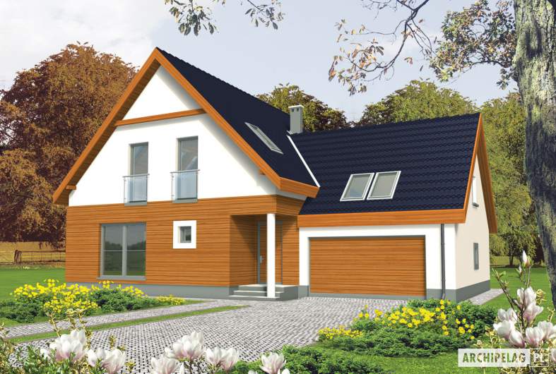 Projekt domu Fabrycja G2 - wizualizacja frontowa