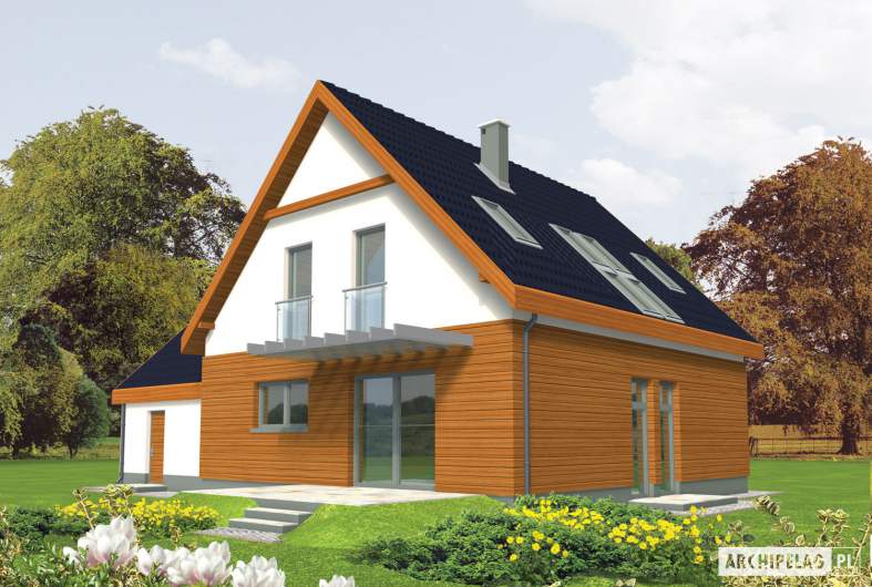 Projekt domu Fabrycja G2 - wizualizacja ogrodowa