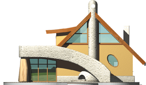 Fred G1 - Projekty domów ARCHIPELAG - Fred G1 - elewacja tylna