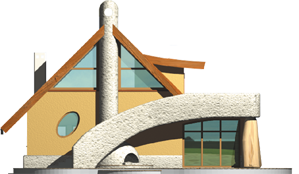 Fred G1 - Projekty domów ARCHIPELAG - Fred G1 - elewacja tylna