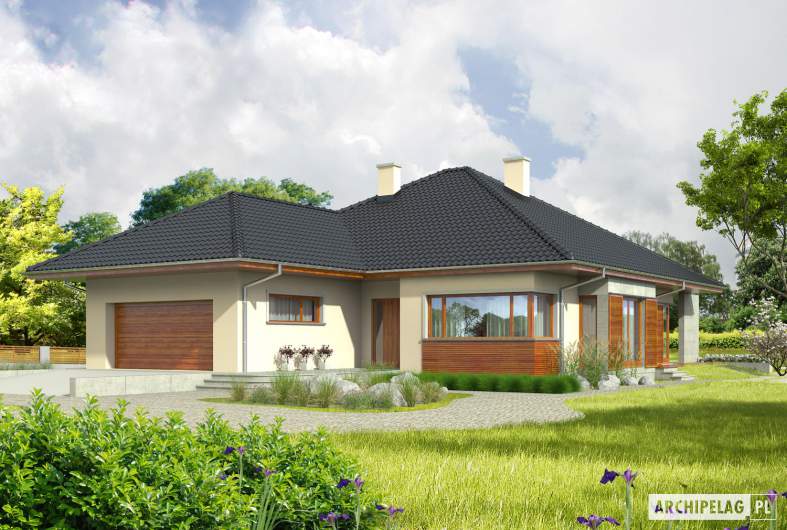 Projekt domu Megan G2 - wizualizacja frontowa