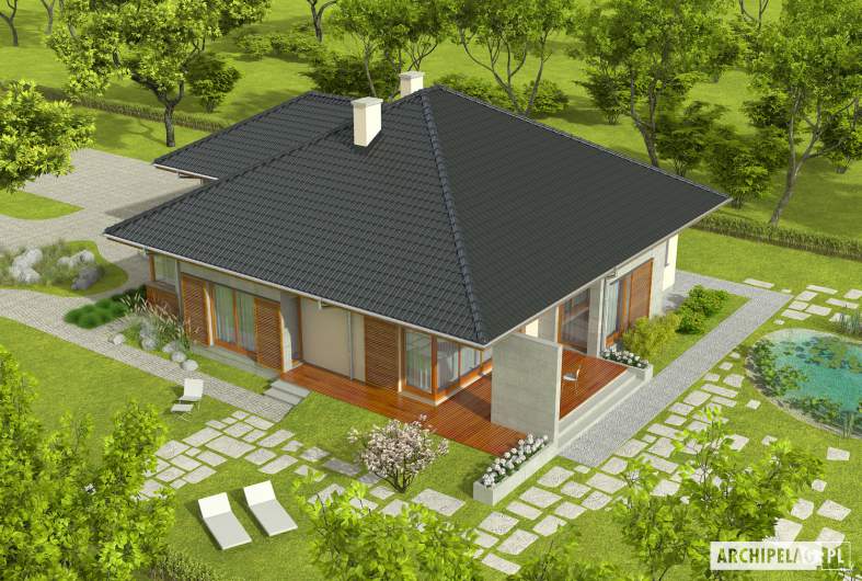 Projekt domu Megan G2 - widok z góry