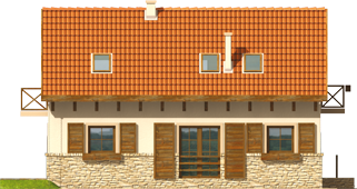 Mari - Projekt domu Marika - elewacja lewa