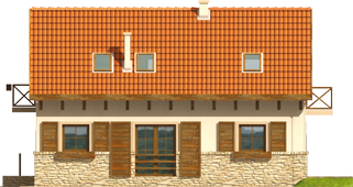 Mari - Projekt domu Marika - elewacja lewa