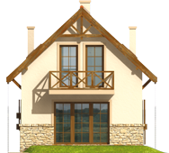 Mari - Projekt domu Marika - elewacja tylna