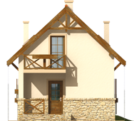 Mari - Projekt domu Marika - elewacja frontowa