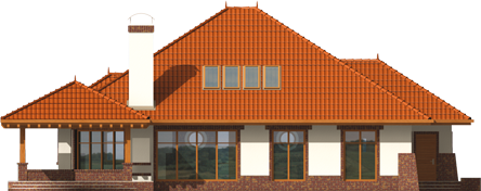 Severina G2 - Projekty domów ARCHIPELAG - Seweryna G2 - elewacja tylna