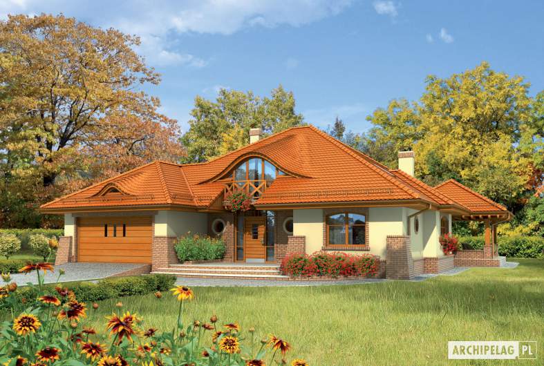 Projekt domu Seweryna G2 - Projekty domów ARCHIPELAG - Seweryna G2 - wizualizacja frontowa