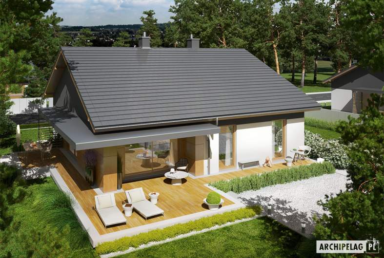 Projekt domu Iwo G1 - widok z góry