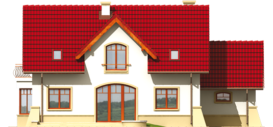 Gertruda G1 - Projekt domu Gertruda G1 - elewacja tylna