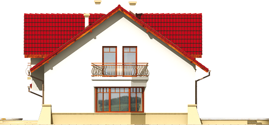 Gertruda G1 - Projekt domu Gertruda G1 - elewacja prawa