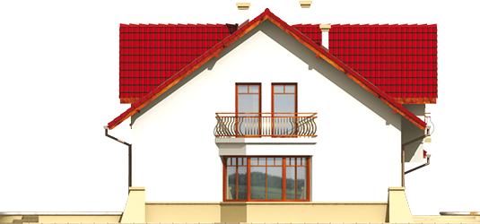 Gertruda G1 - Projekt domu Gertruda G1 - elewacja prawa