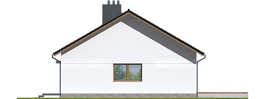 Sven II - Projekty domów ARCHIPELAG - Swen II - elewacja lewa