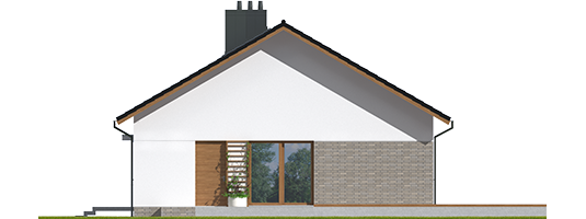 Sven II - Projekty domów ARCHIPELAG - Swen II - elewacja prawa
