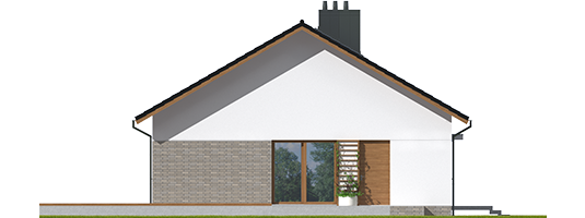 Sven II - Projekty domów ARCHIPELAG - Swen II - elewacja prawa