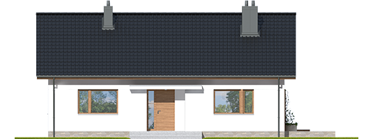 Sven II - Projekty domów ARCHIPELAG - Swen II - elewacja frontowa