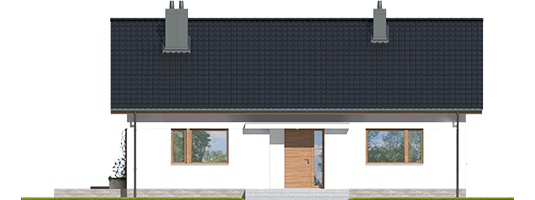 Sven II - Projekty domów ARCHIPELAG - Swen II - elewacja frontowa