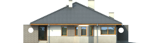 Florence III G1 - Projekt domu Florenc III G1 - elewacja lewa