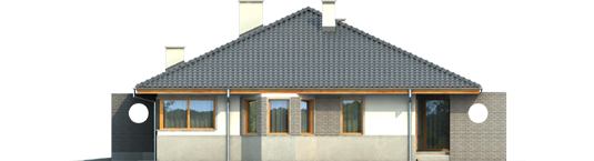 Florence III G1 - Projekt domu Florenc III G1 - elewacja lewa