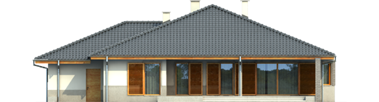 Florence III G1 - Projekt domu Florenc III G1 - elewacja tylna