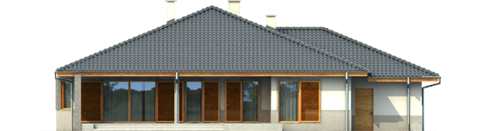 Florence III G1 - Projekt domu Florenc III G1 - elewacja tylna