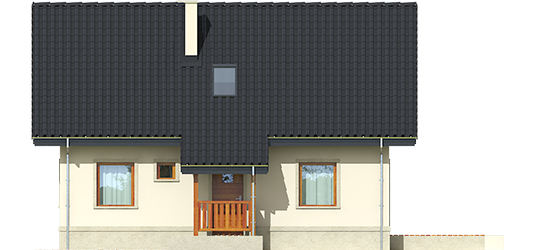 Mary - Projekty domów ARCHIPELAG - Martusia - elewacje frontowa