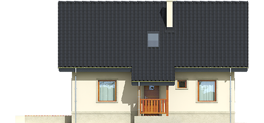 Mary - Projekty domów ARCHIPELAG - Martusia - elewacje frontowa