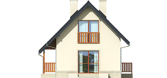 Mary - Projekty domów ARCHIPELAG - Martusia - elewacje prawa